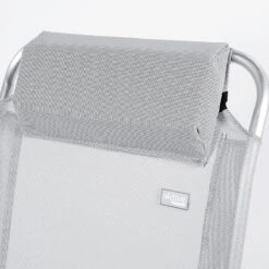 AKTIVE - Chaise Pliante Haute Avec Dossier Haut Réglable 5 Positions, Gris -Camping Fournitures Boutique aktive chaise pliante haute avec dossier haut reglable 5 positions gris 4