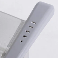 AKTIVE - Chaise Pliante Haute Avec Dossier Haut Réglable 5 Positions, Gris -Camping Fournitures Boutique aktive chaise pliante haute avec dossier haut reglable 5 positions gris 5