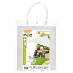 Aktive Garden Store D'ombrage Triangulaire Blanc -Camping Fournitures Boutique aktive garden store dombrage triangulaire blanc 3