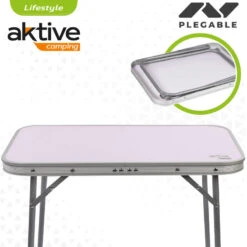 AKTIVE - Table Pliante Avec Poignée De Transport. Table De Camping 60x40x50 Cm -Camping Fournitures Boutique aktive table pliante avec poignee de transport table de camping 60x40x50 cm 2