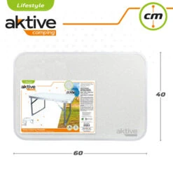 AKTIVE - Table Pliante . Table Basse Blanche En Aluminium - 40x60x40 Cm -Camping Fournitures Boutique aktive table pliante table basse blanche en aluminium 40x60x40 cm 4