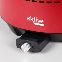 Barbecue De Table Sans Fumée Rond Rouge 2 En 1 Ø34 Cm Aktive -Camping Fournitures Boutique barbecue de table sans fumee rond rouge 2 en 1 o34 cm aktive 4