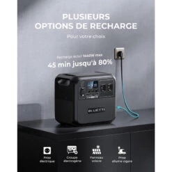 BLUETTI Générateur Électrique Solaire AC180 Avec Panneau Solaire PV200 -Camping Fournitures Boutique bluetti generateur electrique solaire ac180 avec panneau solaire pv200 3