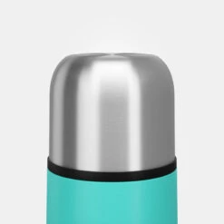 Quechua Bouteille Isotherme Inox 0,4L Avec Gobelet Pour La Randonnée - Turquoise 13 Quechua Bouteille Isotherme Inox 0,4L Avec Gobelet Pour La Randonnée - Turquoise -Camping Fournitures Boutique bouteille isotherme inox 04l avec gobelet pour la randonnee turquoise 3