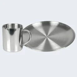 Camping Assiette Plate Et Tasse Isotherme Set | Acier Inoxydable -Camping Fournitures Boutique camping assiette plate et tasse isotherme set acier inoxydable 2