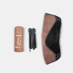 Quechua CHAISE BASSE PLIANTE DE CAMPING MH500 MARRON -Camping Fournitures Boutique chaise basse pliante de camping mh500 marron 2