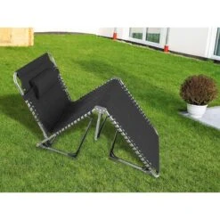 Chaise Longue Torget - Transat - Bain De Soleil 190x60x30 Cm - 150 Kg - Pliable -Camping Fournitures Boutique chaise longue torget transat bain de soleil 190x60x30 cm 150 kg pliable 3