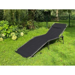 Chaise Longue Torget - Transat - Bain De Soleil 190x60x30 Cm - 150 Kg - Pliable -Camping Fournitures Boutique chaise longue torget transat bain de soleil 190x60x30 cm 150 kg pliable 4