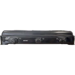 MPM Cuisinière à Gaz Portable Pour Le Camping Avec 3 Feux Couvercle Smile -Camping Fournitures Boutique cuisiniere a gaz portable pour le camping avec 3 feux couvercle smile 2