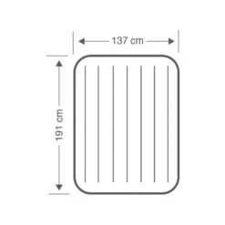 Intex Downy Full Airbed - Lit Gonflable - 191x137x25cm - Avec Accessoires -Camping Fournitures Boutique downy full airbed lit gonflable 191x137x25cm avec accessoires 3