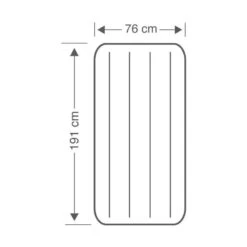 Intex Downy Jr. Twin Airbed - Lit Gonflable - 191x76x25cm - Avec Accessoires -Camping Fournitures Boutique downy jr twin airbed lit gonflable 191x76x25cm avec accessoires 3