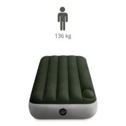Intex Downy Twin Airbed With Foot BIP - Lit Gonflable - 191x99x25cm - Avec Accessoires -Camping Fournitures Boutique downy twin airbed with foot bip lit gonflable 191x99x25cm avec accessoires 2