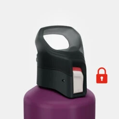 Quechua Gourde Alu 1L Avec Bouchon à Ouverture Rapide Pour La Randonnée - Violet -Camping Fournitures Boutique gourde alu 1l avec bouchon a ouverture rapide pour la randonnee violet 3