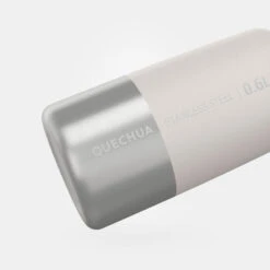Quechua Gourde Inox 0,6L Avec Bouchon à Vis Pour La Randonnée - Blanc -Camping Fournitures Boutique gourde inox 06l avec bouchon a vis pour la randonnee blanc 2