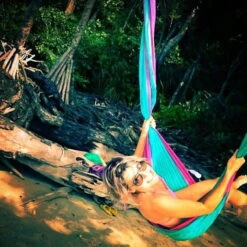 TICKET TO THE MOON Hamac TTTM King Size Bleu Aqua / Rose -Camping Fournitures Boutique hamac tttm king size bleu aqua rose 3