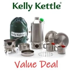 Kelly Kettle Kit 'Base Camp' Ultime - Acier Inoxydable NOUVEAU -Camping Fournitures Boutique kelly kettle kit base camp ultime acier inoxydable nouveau 2