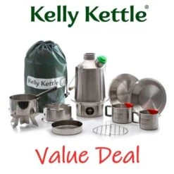 Kelly Kettle Kit Ultime 'Scout' - Acier Inoxydable NOUVEAU -Camping Fournitures Boutique kelly kettle kit ultime scout acier inoxydable nouveau 2