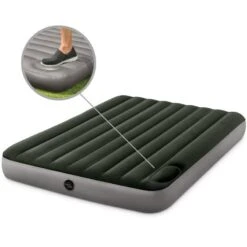 Matelas Gonflable - Intex Downy -2 Personnes - 152x203x25 Cm (BxLxH) -Camping Fournitures Boutique matelas gonflable intex downy 2 personnes 152x203x25 cm bxlxh 4