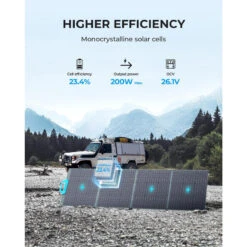 Panneau Solaire BLUETTI PV200 | 200 W -Camping Fournitures Boutique panneau solaire bluetti pv200 200 w 2