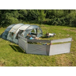 Paravent De Camping Bora - Brise-Vue - 4,5 X 1,4 M - Résistant Au Vent - Gris -Camping Fournitures Boutique paravent de camping bora brise vue 45 x 14 m resistant au vent gris 3