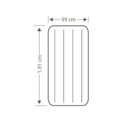 Intex Prestige Downy Jr. Twin Airbed - Lit Gonflable - 191x99x25cm - Avec Accessoires -Camping Fournitures Boutique prestige downy jr twin airbed lit gonflable 191x99x25cm avec accessoires 3