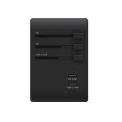 Prise Mondiale Universelle RollingSQUARE Avec 2 USB-C Et 3 USB-A -Camping Fournitures Boutique prise mondiale universelle rollingsquare avec 2 usb c et 3 usb a 2