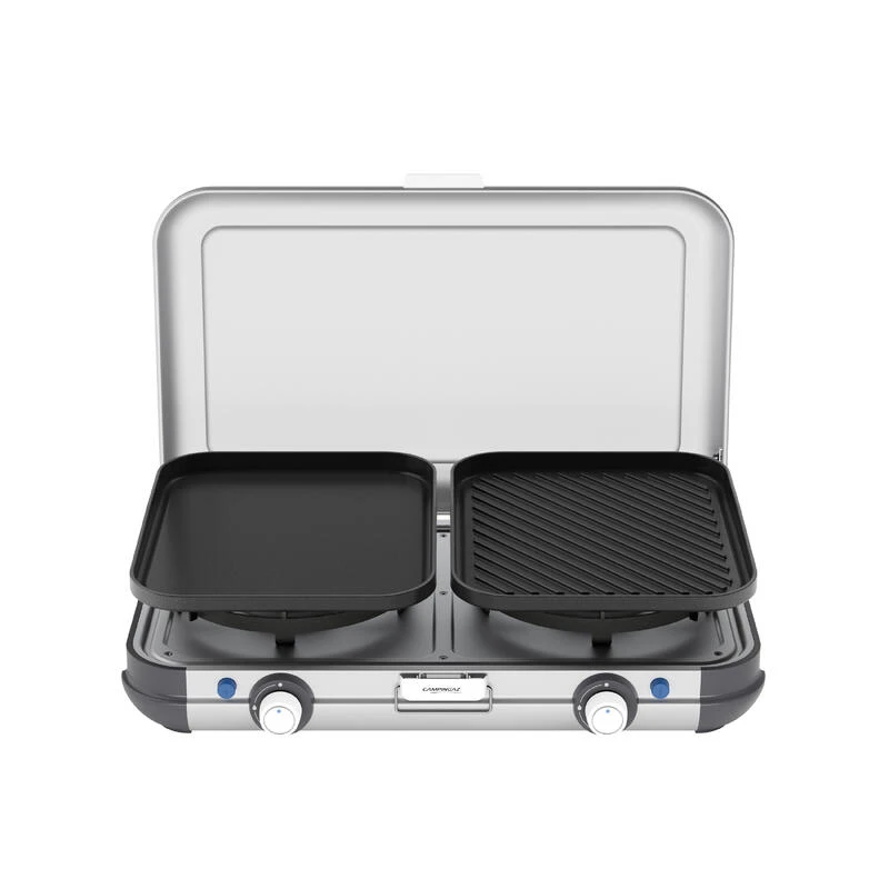 Campingaz Réchaud De Camping à Gaz 2 Feux Camp & Grill - Plancha, Grill Et Wok 4 Campingaz Réchaud De Camping à Gaz 2 Feux Camp & Grill - Plancha, Grill Et Wok – Image 4