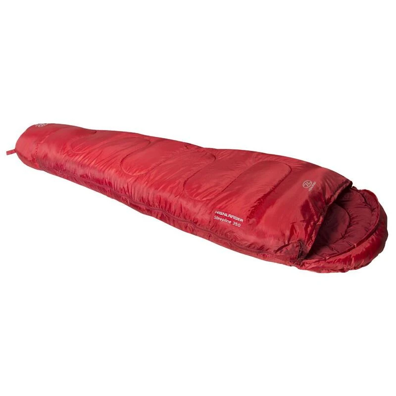 HIGHLANDER Sac De Couchage Sleepline 350 Momie 4°C Rouge 2 HIGHLANDER Sac De Couchage Sleepline 350 Momie 4°C Rouge – Image 2