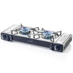 Set Réchaud à Gaz 2 Feux - Skandika Brann - Camping - Allumage Piezo - Mallette -Camping Fournitures Boutique set rechaud a gaz 2 feux skandika brann camping allumage piezo mallette 2