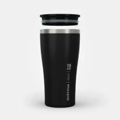 Quechua Tasse / Verre MH500 Isotherme (double Paroi Inox) Camp Du Randonneur 0,5L Noir -Camping Fournitures Boutique tasse verre mh500 isotherme double paroi inox camp du randonneur 05l noir 7