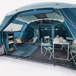 Quechua Tente à Arceaux De Camping - Arpenaz 6.3 - 6 Personnes - 3 Chambres -Camping Fournitures Boutique tente a arceaux de camping arpenaz 63 6 personnes 3 chambres 3