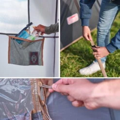 Tente Coleman 8 Personnes Octagon Gris -Camping Fournitures Boutique tente coleman 8 personnes octagon gris 5