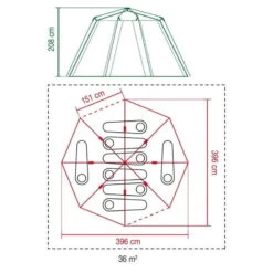 Tente Coleman Octagon Blackout 8 -Camping Fournitures Boutique tente coleman octagon blackout 8 5
