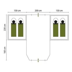 Tente Dôme Hammerfest 4 Plus - Camping - 2 Cabines - 4 Personnes - 2 Entrées -Camping Fournitures Boutique tente dome hammerfest 4 plus camping 2 cabines 4 personnes 2 entrees 6