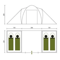 Tente Dôme Hammerfest 4 Sleeper Protect - Sol Cousu - 4 Pers - 2 Cabines Noires 13 Tente Dôme Hammerfest 4 Sleeper Protect - Sol Cousu - 4 Pers - 2 Cabines Noires -Camping Fournitures Boutique tente dome hammerfest 4 sleeper protect sol cousu 4 pers 2 cabines noires 6
