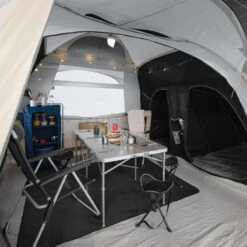 Quechua Tente Gonflable De Camping - Air Seconds 8.4 F&B - 8 Places - 4 Chambres -Camping Fournitures Boutique tente gonflable de camping air seconds 84 f and b 8 places 4 chambres 3