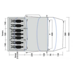 Tente Gonflable Outwell Jacksondale 7PA 7 Tente Gonflable Outwell Jacksondale 7PA -Camping Fournitures Boutique tente gonflable outwell jacksondale 7pa 2