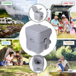 Toilette Portable 20L Pour Camping-Car, WC Avec Chasse D'Eau 13L Camry 9 Toilette Portable 20L Pour Camping-Car, WC Avec Chasse D'Eau 13L Camry -Camping Fournitures Boutique toilette portable 20l pour camping car wc avec chasse deau 13l camry 2