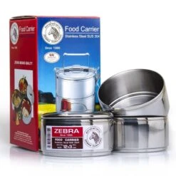 Zebra Porte-nourriture En Acier Inoxydable 12cm X 3 Couches -Camping Fournitures Boutique zebra porte nourriture en acier inoxydable 12cm x 3 couches 2